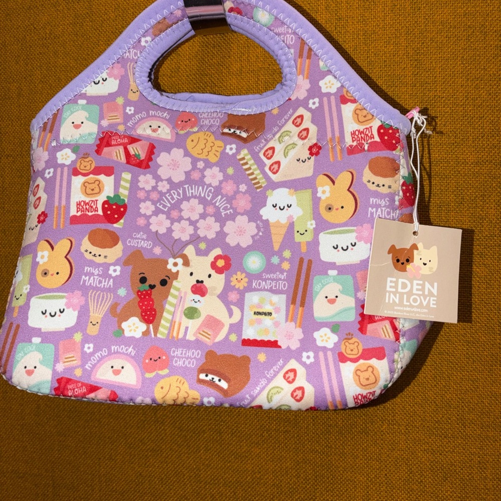 Eden in Love neoprene lunch bag